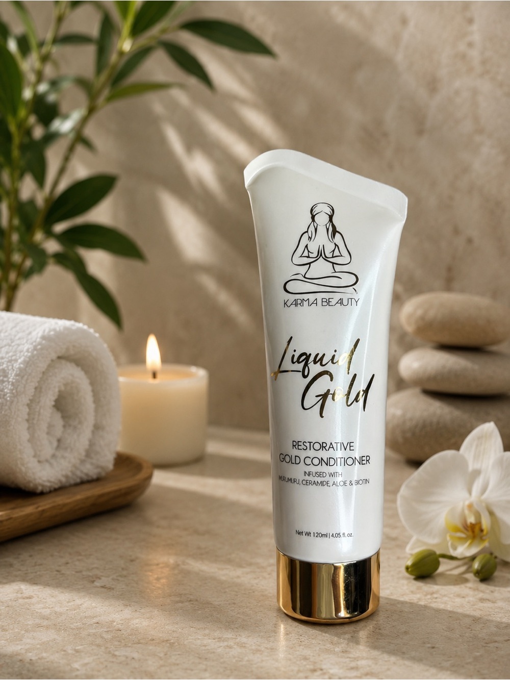 Karma Beauty Liquid Gold Restorative Gold Conditioner 4.05 oz
